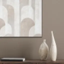 Abstracte bogen - Modern - Beige PET vilt klein -sfeer6_closeup