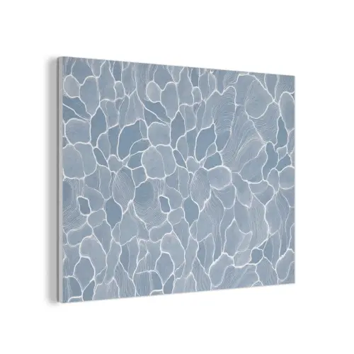 Abstract - Blauw - Bladeren PET vilt klein -3d