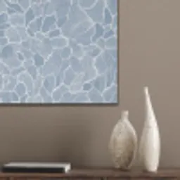 Abstract - Blauw - Bladeren PET vilt klein -sfeer6_closeup