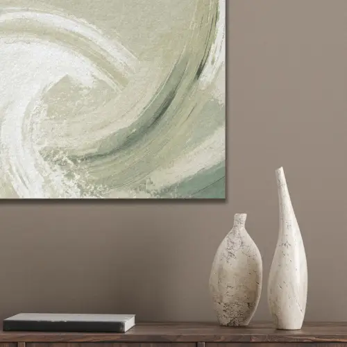Abstract - Penseelstreken - Golven - Groen PET vilt klein -sfeer6_closeup
