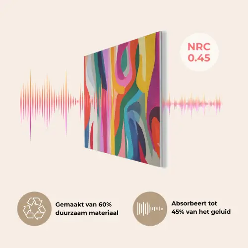 Abstract - Kleurrijk - Golven - Lijnen PET vilt klein -USP_NL
