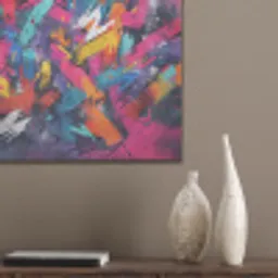Abstract - Explosie - Neonkleuren PET vilt klein -sfeer6_closeup