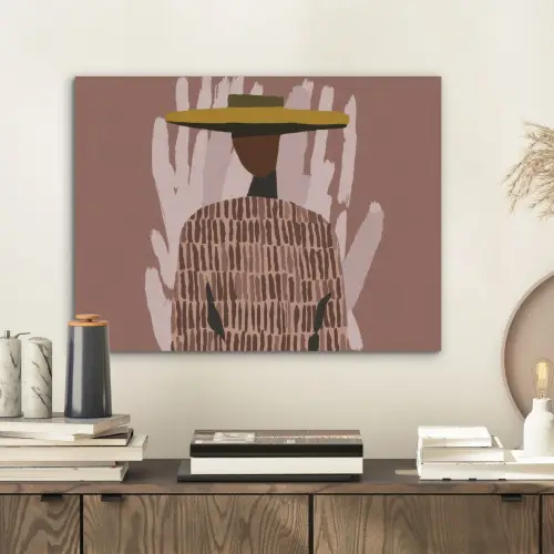 Abstract - Figuur - Illustratie - Hoed PET vilt klein -sfeer1