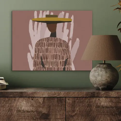 Abstract - Figuur - Illustratie - Hoed PET vilt klein -sfeer2