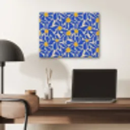 Abstract - Bloem - Blauw PET vilt klein 837 -sfeer5