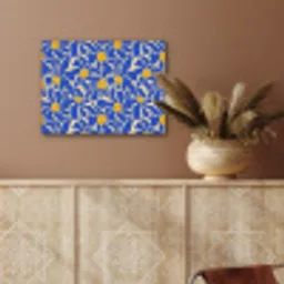 Abstract - Bloem - Blauw PET vilt klein 837 -sfeer4