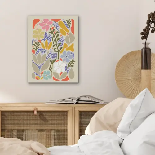 Abstract - Bloemen - Bladeren PET vilt klein -sfeer3