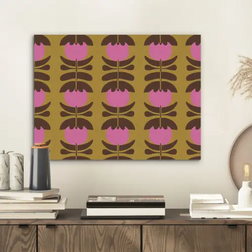 Abstract - Bloemen - Roze PET vilt klein 837 -sfeer1
