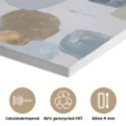 Abstract - Goud - Vormen PET vilt klein -closeup_NL