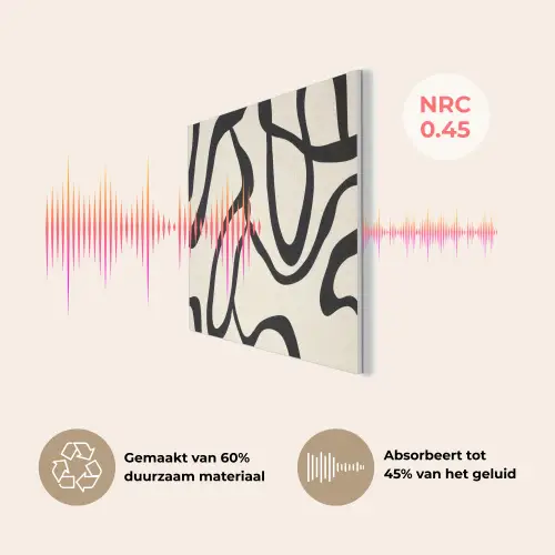 Abstract - Lijnen - Modern - Beige PET vilt klein -USP_NL