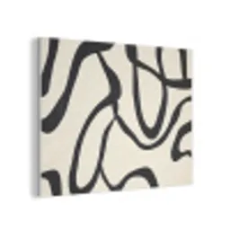 Abstract - Lijnen - Modern - Beige PET vilt klein -3d
