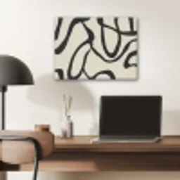 Abstract - Lijnen - Modern - Beige PET vilt klein -sfeer5