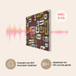 Abstract - Patroon - Rood PET vilt klein -USP_NL