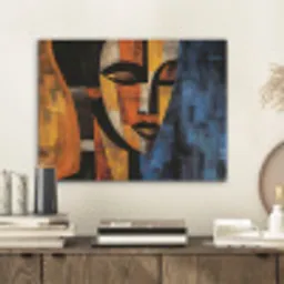 Abstract - Portret - Kleurvakken PET vilt klein -sfeer1