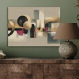Abstract - Vormen - Beige - Texturen PET vilt klein -sfeer2