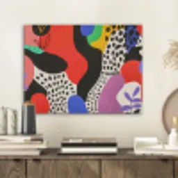 Abstract - Vormen - Kleuren - Stippen PET vilt klein -sfeer1