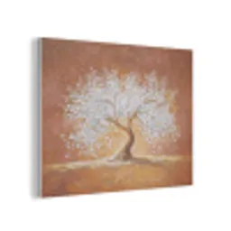 Abstract - Boom - Wit - Bladeren PET vilt klein -3d