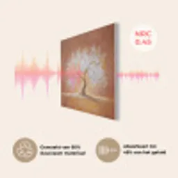 Abstract - Boom - Wit - Bladeren PET vilt klein -USP_NL