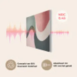 Abstract - Golven - Sierlijk - Roze PET vilt klein -USP_NL