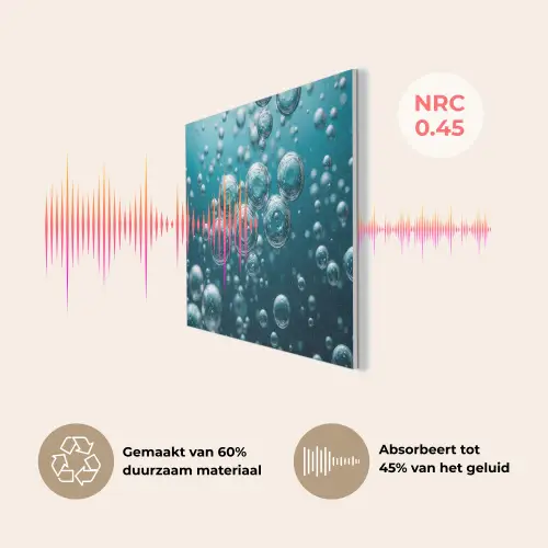 Luchtbellen - Dynamisch - Blauw PET vilt klein -USP_NL