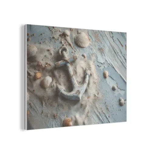 Anker - Hout - Schelpen - Zand PET vilt klein -3d