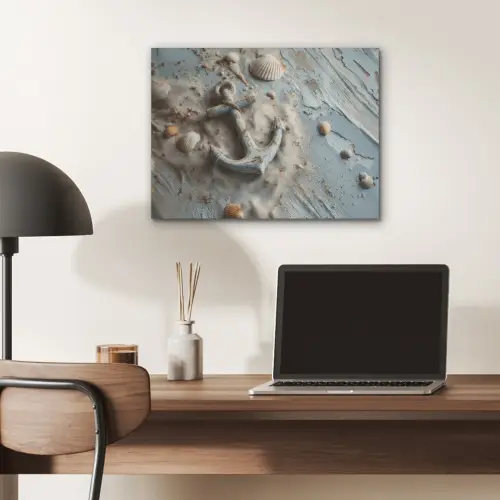 Anker - Hout - Schelpen - Zand PET vilt klein -sfeer5