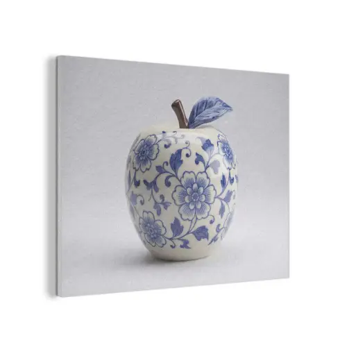 Appel - Blauw - Klassiek PET vilt klein -3d