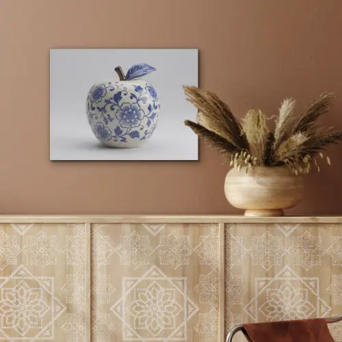 Appel - Blauw - Klassiek PET vilt klein -sfeer4