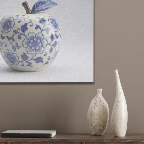Appel - Blauw - Klassiek PET vilt klein -sfeer6_closeup