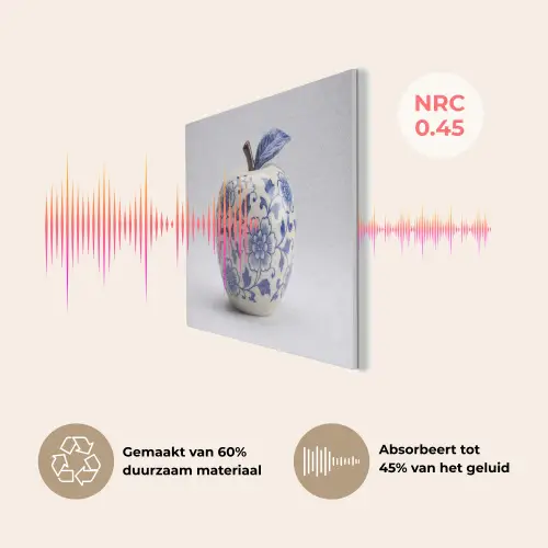 Appel - Blauw - Klassiek PET vilt klein -USP_NL