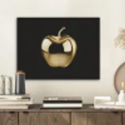Appel - Goud - Chrome - Zwart PET vilt klein -sfeer1
