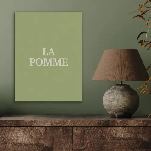 Appel - Groen - Minimalistisch PET vilt klein -sfeer2