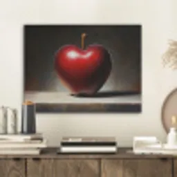 Apple - Hart - Rood PET vilt klein -sfeer1