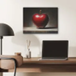 Apple - Hart - Rood PET vilt klein -sfeer5