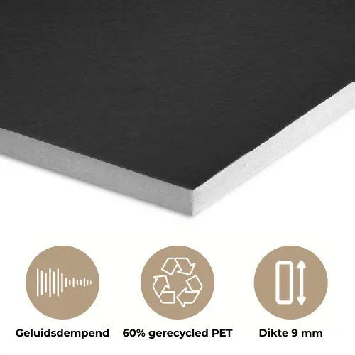 Appel - Metallic - Symmetrisch PET vilt klein -closeup_NL