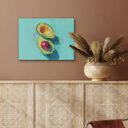 Avocado - Groen - Pit - Schaduw PET vilt klein -sfeer4