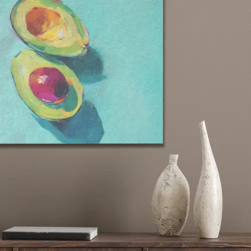 Avocado - Groen - Pit - Schaduw PET vilt klein -sfeer6_closeup