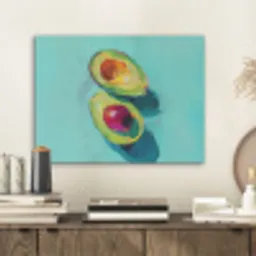 Avocado - Groen - Pit - Schaduw PET vilt klein -sfeer1