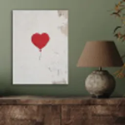 Ballon - Rood - Hart PET vilt klein -sfeer2