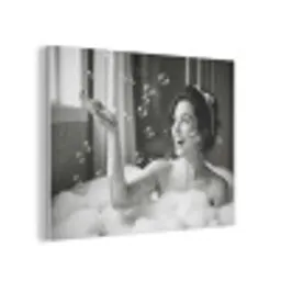 Bad - Bubbels - Zwart - Wit PET vilt klein -3d