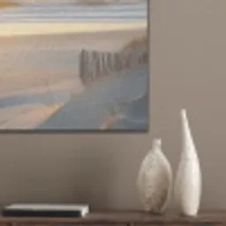 Strand - Duinen - Zonsondergang PET vilt middel -sfeer6_closeup