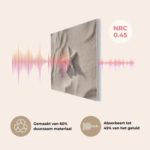 Strand - Zeester - Zand - Beige PET vilt klein -USP_NL