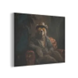 Beer - Bruin - Pak - Hoed PET vilt klein -3d