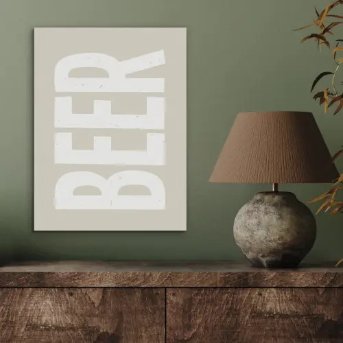Beer - Japandi - Beige - Decoratie PET vilt klein -sfeer2