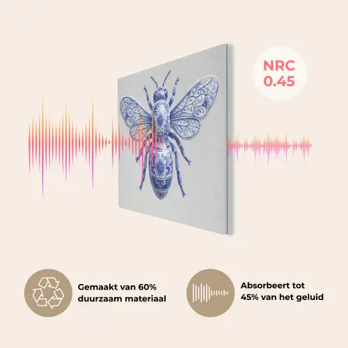 Bij - Modern - Delfts - Blauw PET vilt klein -USP_NL