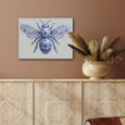 Bij - Modern - Delfts - Blauw PET vilt klein -sfeer4