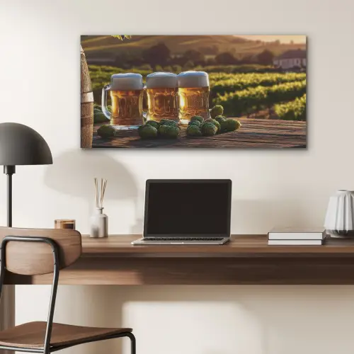 Bier - Hop - Landschap PET vilt middel -sfeer5