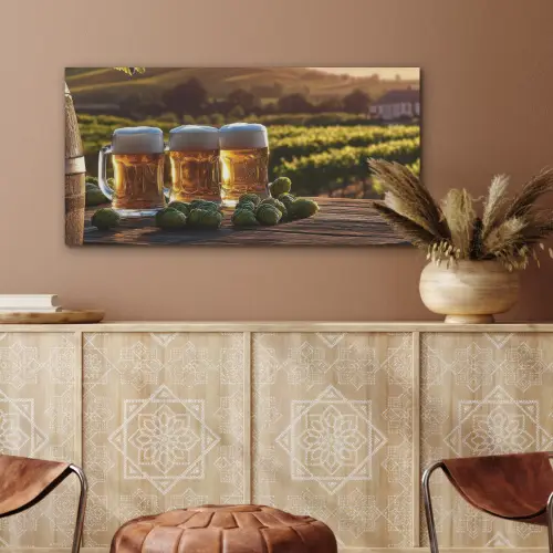 Bier - Hop - Landschap PET vilt middel -sfeer4