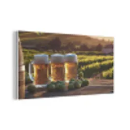 Bier - Hop - Landschap PET vilt middel -3d