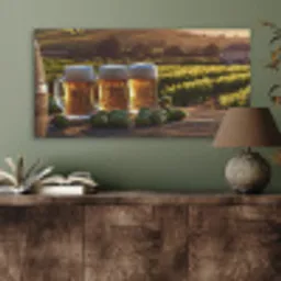 Bier - Hop - Landschap PET vilt middel -sfeer2